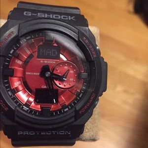 Men's G-Shock Black and Red Watch